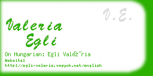 valeria egli business card